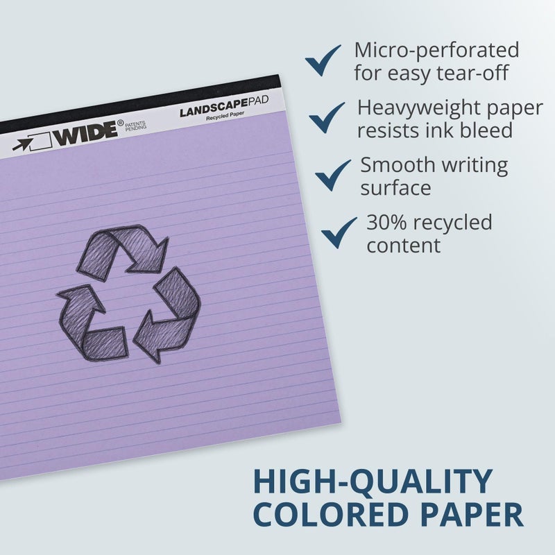 Roaring Spring دفتر رسم واسع من رورينغ سبرينغ، 74535، 40 ورقة، 11" × 9.5"، عبوة من 3 - Image 4